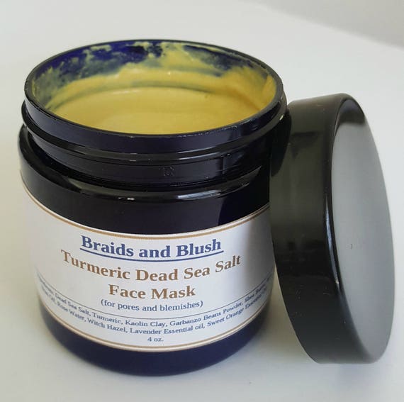 Turmeric Dead Sea Salt Face Mask Best for Acne /Scars/ Pores