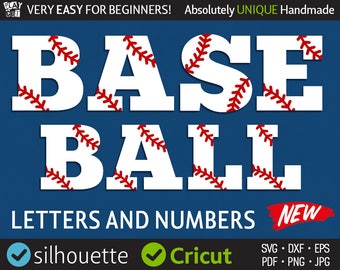 Baseball Font Svg Baseball Monogram Svg Softball Font Svg Sport Letters Svg Cricut downloads Silhouette Cut Files for Vinyl Cutter machine