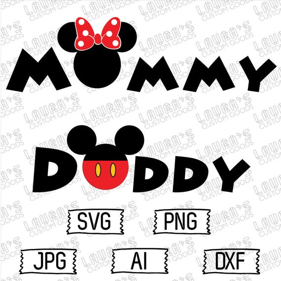 Download Disney Mommy Daddy svg Disney birthday svg Minnie Mouse