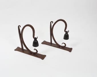Vintage Bronze Bells, Bronze Bell, Vintage Bookend, Bronze Bell Bookend, Bell Decor