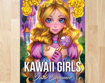 Kawaii Girls by Jade Summer (Coloring Books, Coloring Pages, Adult Coloring Books, Adult Coloring Pages, Coloring Books for Adults)