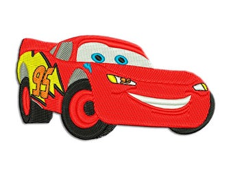 Lightning Mcqueen Embroidery design - Disney - Machine embroidery design - NushNusha shop