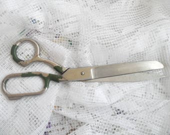 Vintage Shears , Large Old , Heavy Antique Scissors , Vintage Scissors ,Collectible Scissors