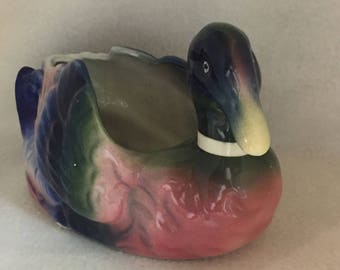 Multi-colored Duck Garden Planter (#051)