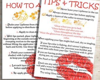 LIPSENSE PRINTABLE How to Apply Lipsense Tips and Tricks