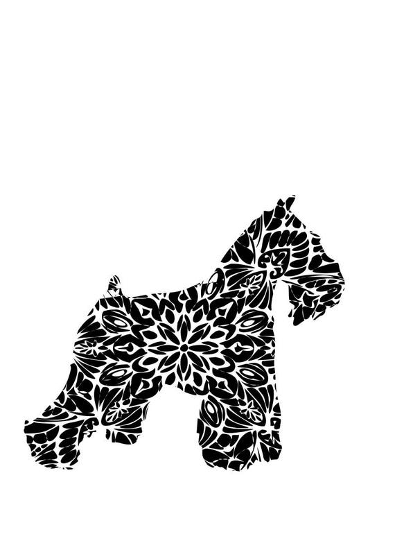 Schnauzer SVG PNG PDF dxf