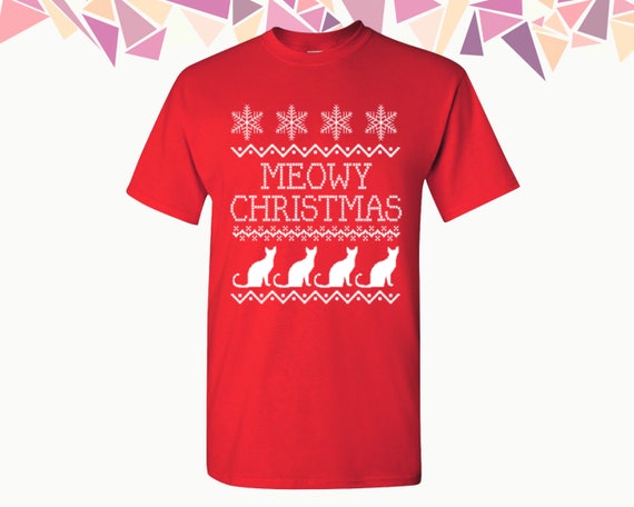 meowy christmas shirts