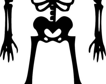 Skeleton decal | Etsy