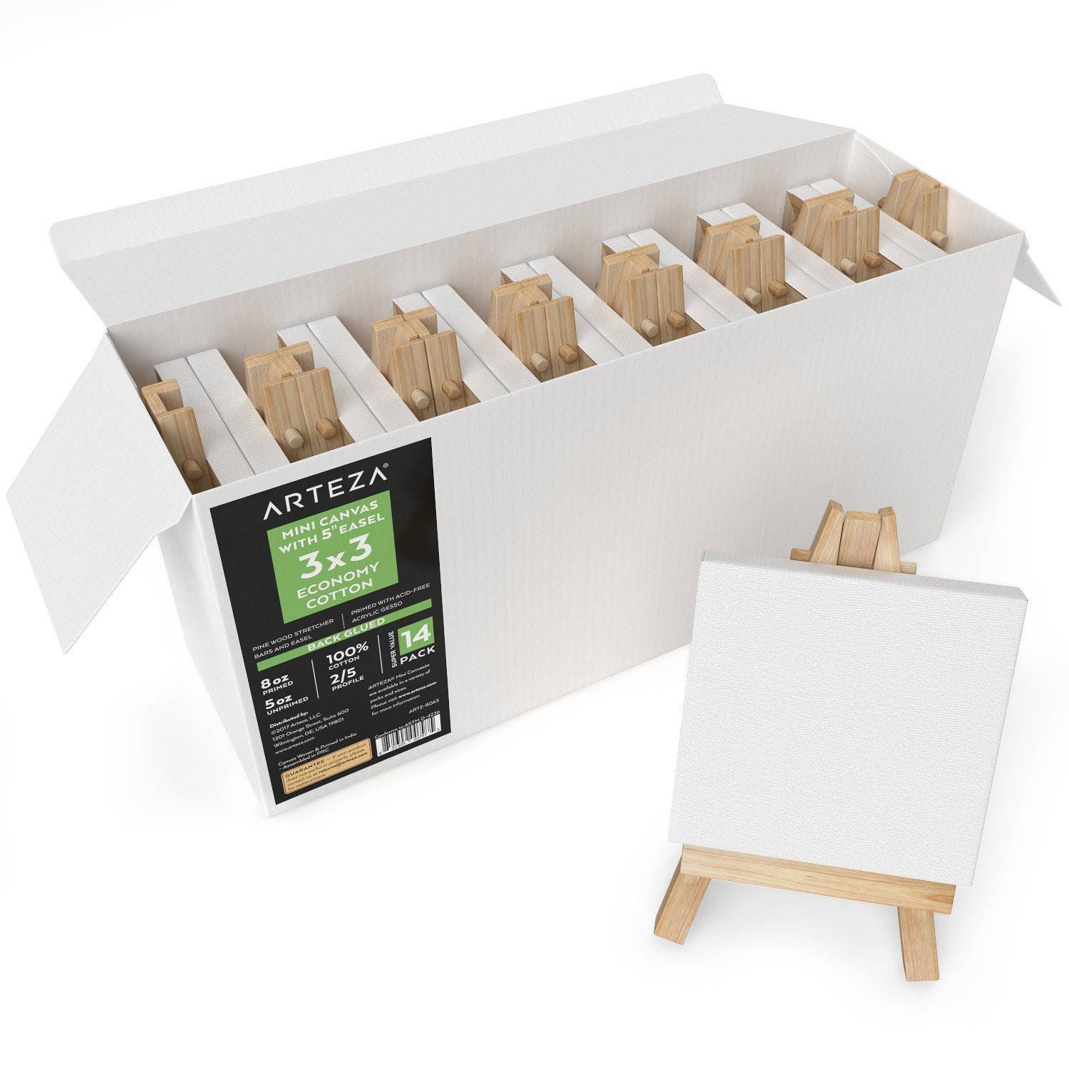 3x3 Mini Canvas & Easel Set of 14