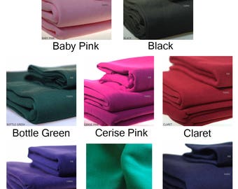 Sweatshirt fabrics; Fabric for Hoddies and Dressmaking. Now 13 colours of this Sweat Shirt Jersey Fabric. European Schools Approved