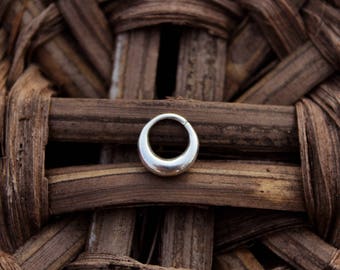 Simple Septum Silver Thick Septum small silver septum ring Creole septum Unisex septum Men discreet septum tribal Cartilage ring conch ring