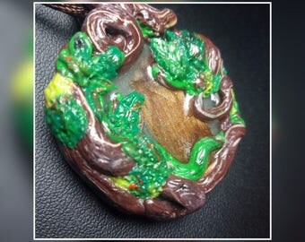 Magical forest trailer! Wood - Neklace