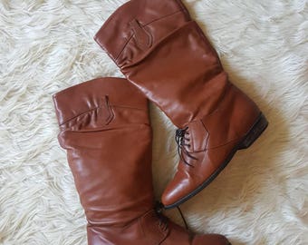 Vintage 80s LL Bean leather riding boots women's 8.5 vintage ll bean tall boots