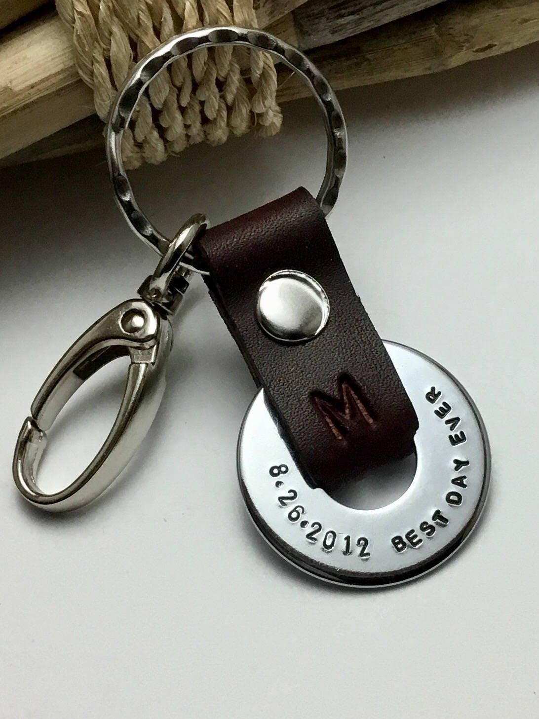 Anniversary Key Chain Wedding Gift Men's Key Chain Gift