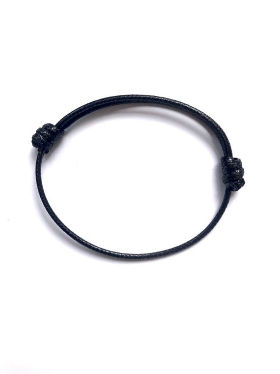 Black String Bracelet Mens bracelet Men's Jewelry Gift
