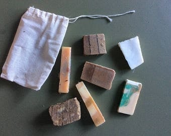 MIXED BAG - Soap Samples, Soap Sampler, Organic Soap, Natural Soap, Handmade Soap,