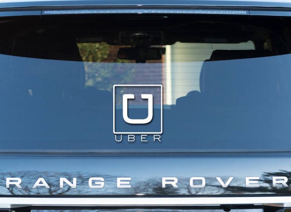 Uber Vinyl Decal Sticker Car Window Vehicle Bumper Rideshare