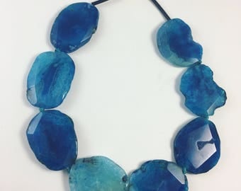 Blue Agate statement necklace