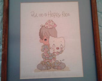 Put On A Happy Face Precious Moments Cross Stitch