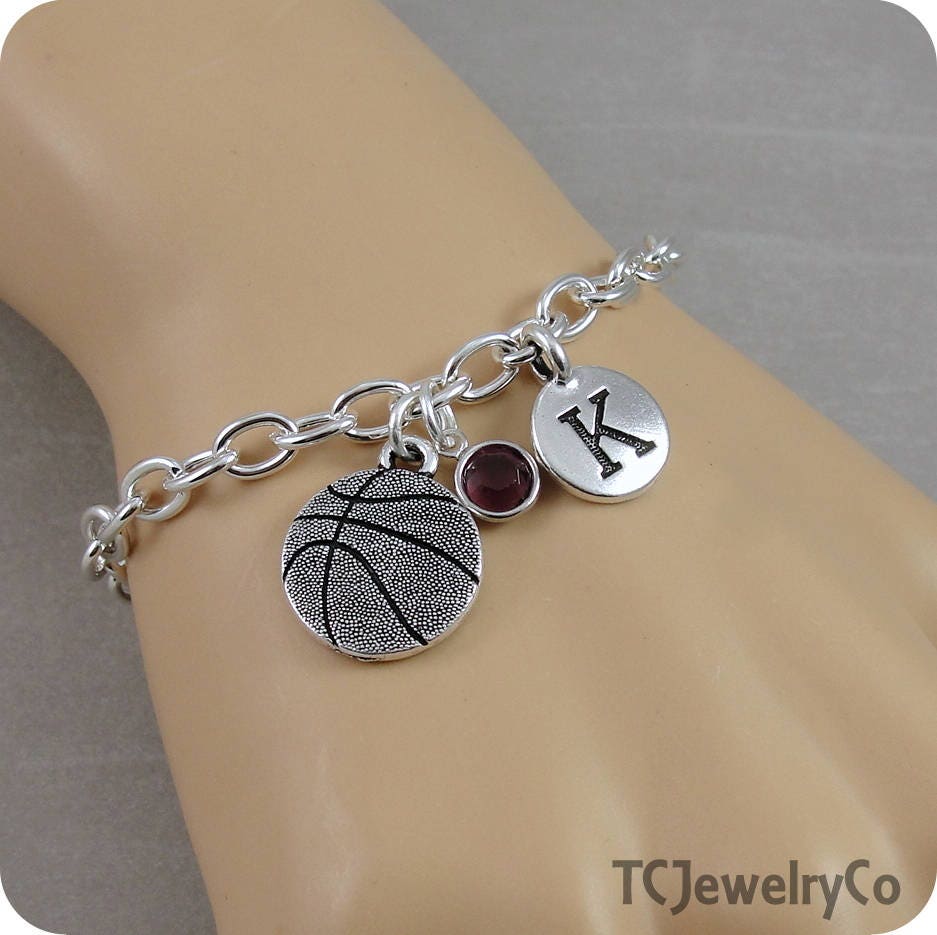 Basketball Charm Bracelet Basketball Bracelet Sports