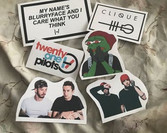 Twenty One Pilots Sticker Pack of 6