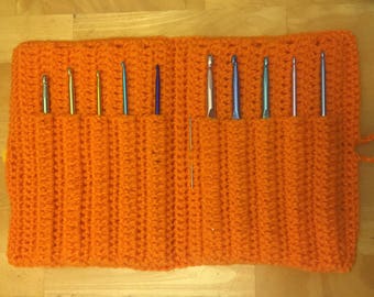 crochet hook case (hooks not included, just to show how it looks with them)