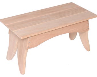 Garden Path Bench - Coffee Table - Premium Grade A Solid Wood