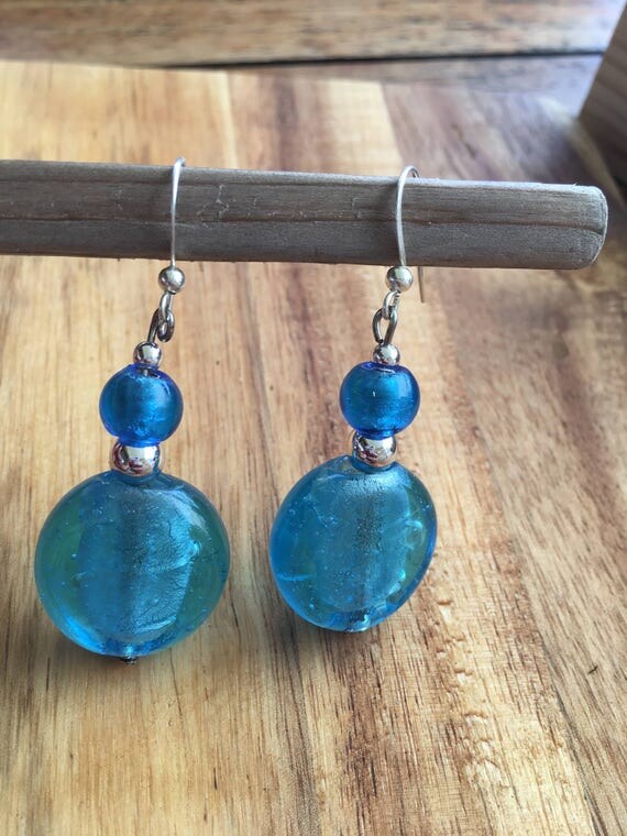 Glass beads earrings