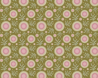 Sunflower green Tilda fabric