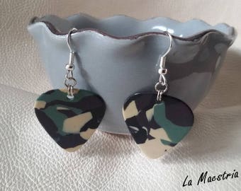 New - Guitar pick earrings...