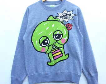 Rare!! Cartoon Rakugaki Gachapin & Mukku nice design / vintage cartoon / fujiTV NOT Astro boy Star wars Star Trek