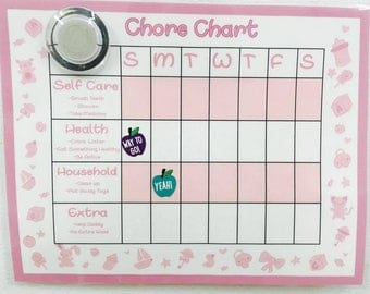 Items similar to Customized Children's Chore Chart on Etsy