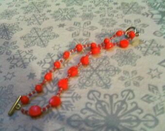 gorgeous red and grey bracelet