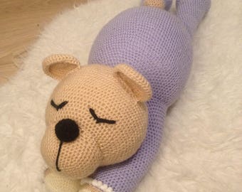 Sleepy bear - crochet Amigurumi (Madelenon model)