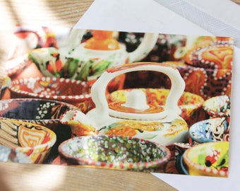Ceramic postcard,print,photography,card,postcrissing,peper,retro,gift for her