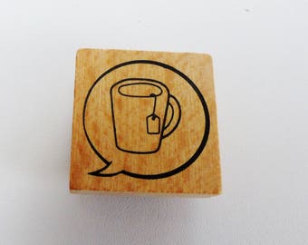 wooden stamp packed to the square 3 cm