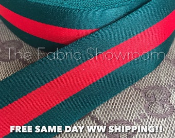 Gucci Style Ribbon 40mm Wide Exceptional Quality Limited Stock! FREE Same Day WW Shipping!!