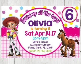 SUPER SALE -80%: Toy Story Instant Download Invitation, Toy Story Invitation, Toy Story Party, Toy Story Birthday Invitation, Toy Story girl