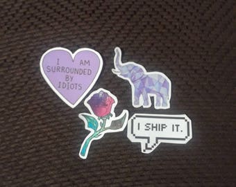 assorted tumblr sticker pack
