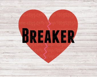 Heart breaker svg | Etsy