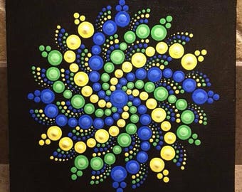 Mandala dot art | Etsy