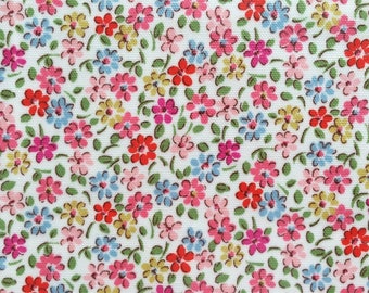 4423 - Cath Kidston Small Flower (Offwhite) Oilcloth Waterproof Fabric - 28 Inch (Width) x 17 Inch (Length)