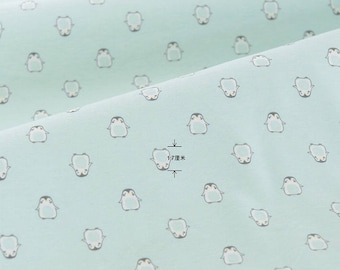 4724 - Penguin Cotton Jersey Knit Fabric - 66 Inch (Width) x 1/2 Yard (Length)