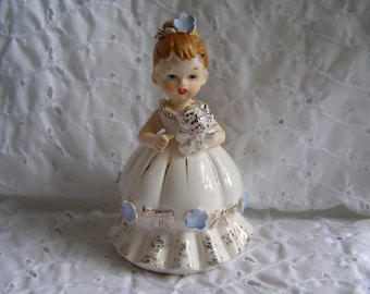 Vintage Ty-Nee Wedding Bride Cake Topper Figurine ~ Ceramic Japan