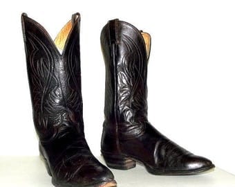 Altered Justin brand Cowboy boots size 9 d or cowgirl size 10.5 - western fashion