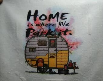 RV Dish Towel Vintage Style CAMPER Retro Camping Custom Bar Mop RV Dish Towel Vintage Style CAMPER Retro Camping Custom Bar Mop