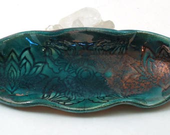 Vajra-Dorje Lotus Incense Burner Candle Holder-Smudge Holder-Altar Pottery