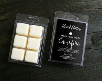 Campfire Candle Tarts - Scented Wax Melts - Highly Scented Wax Cubes, Candle Tarts, Coconut Soy Wax Tarts, Camp Fire Tarts by Urban Chaos