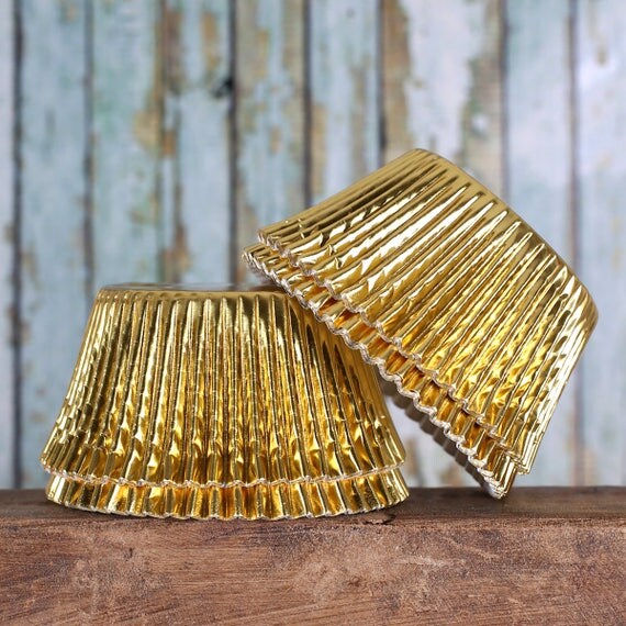 Jumbo Gold Foil Cupcake Liners Jumbo Gold Cupcake Liners