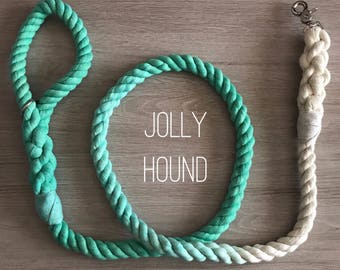 6 FT Ombré Rope Dog Leash 16mm / ombre leash / cotton / rope dog lead / long lead / long dog lead / rope leash